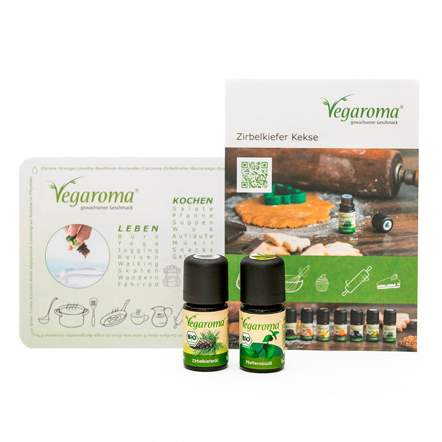 Geschenkset bio Vegaroma Zirbelkiefer Kekse
