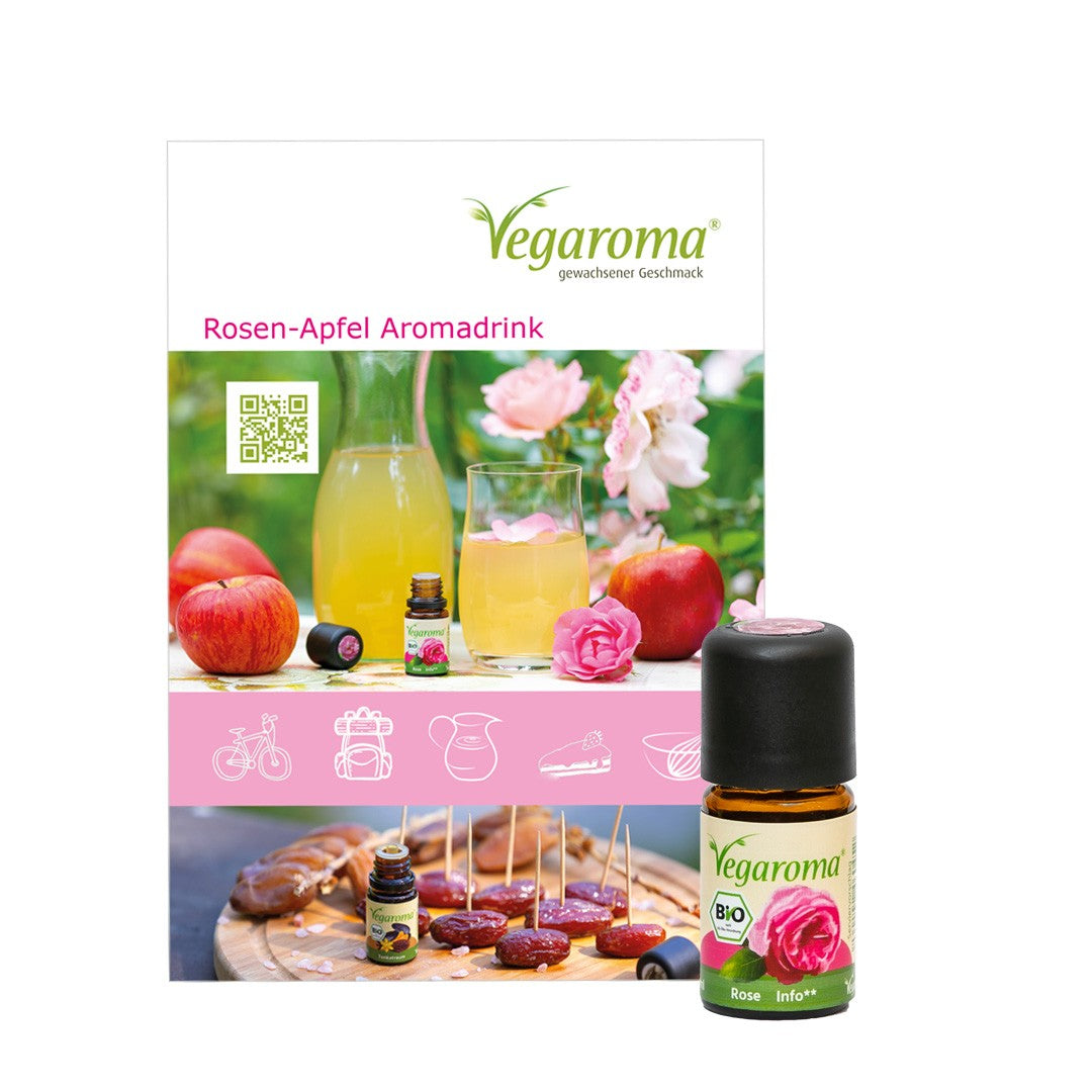 Geschenkset bio Vegaroma Rosen Aromadrink